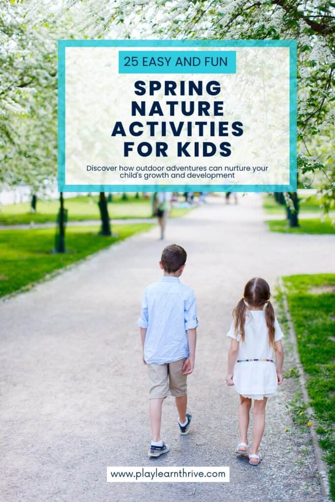 Unleash the fun with these 25 Easy and Fun Spring Nature Activities for Kids. Discover how these outdoor adventures can nurture your child's growth and development.