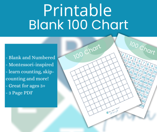 Printable Blank 100 Chart Listing