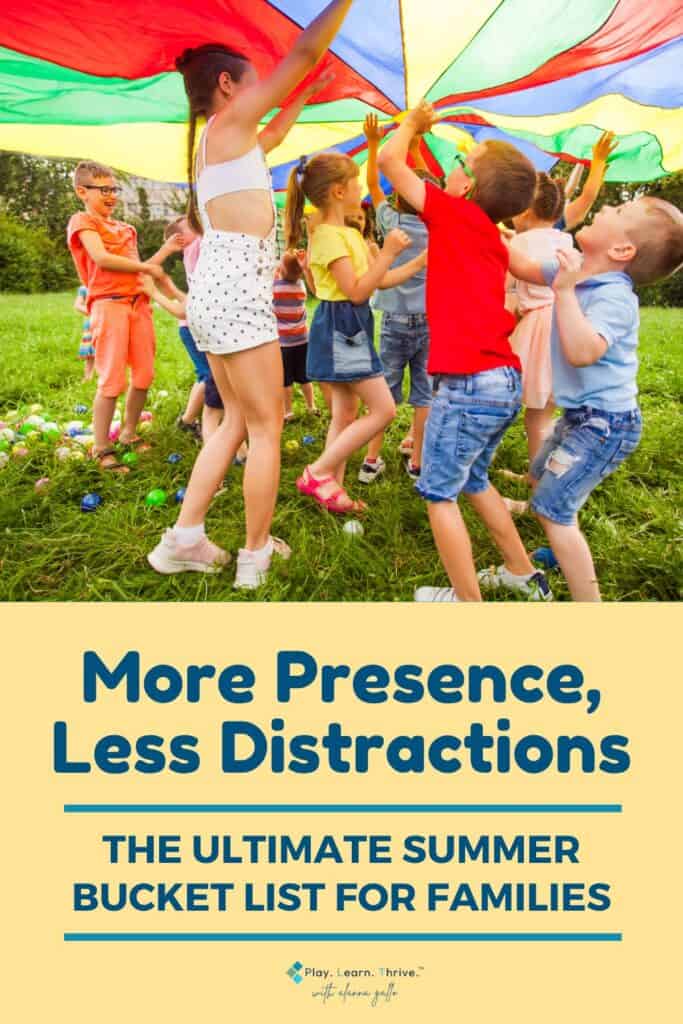 Ready to slow down and savor the summer? This bucket list helps your family trade tech time for real connection, meaningful play, and memory-making moments—no screens required.